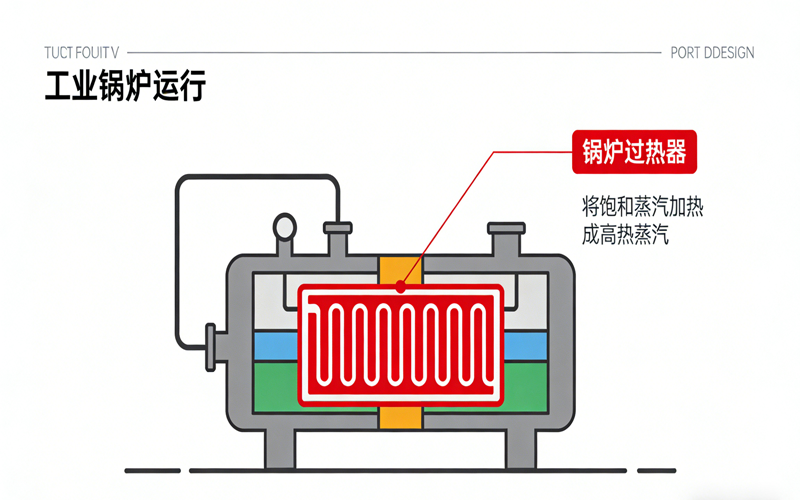 锅炉过热器示意图